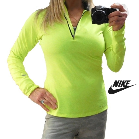 Nike Tops - NIKE WMNS DR-DRI HALF ZIP PERFORMANCE LS TOP